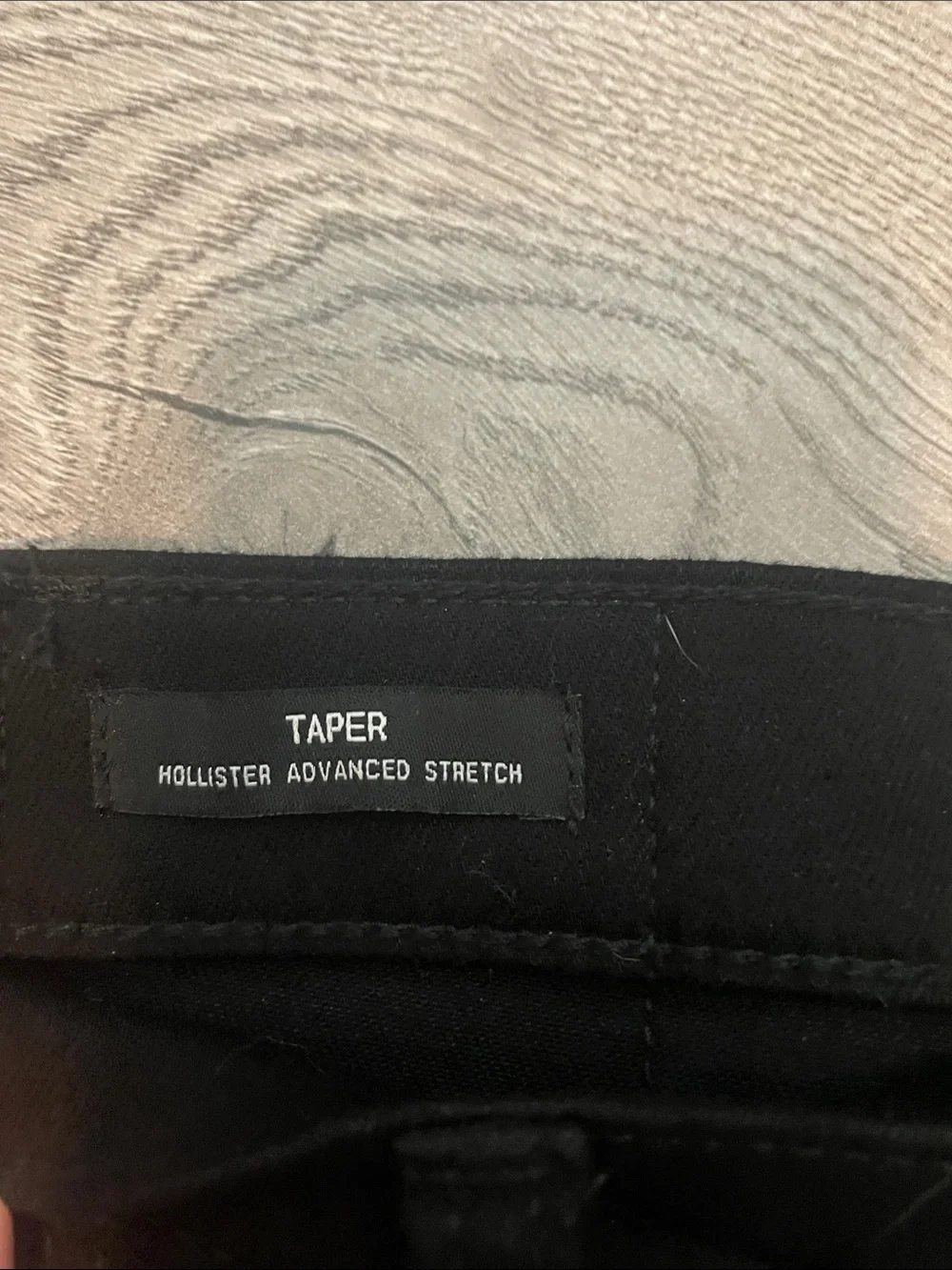 Hollister Men's Black Taper Straight Jeans